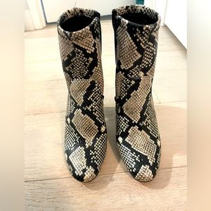 Aldo Snakeskin Booties